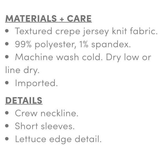 NWT Womens Textured T Shirt Size 1X - Picture 10 of 10